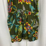 Loft Beach Green Bright Floral Keyhole Romper Sz.S NWT Photo 6