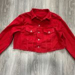 Brandy Melville  John Galt Denim Jacket - Red  Photo 0