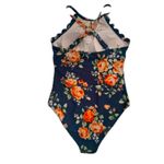 Green floral one piece swimsuit, scallops, padding Size undefined Photo 2