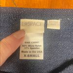 l*space L ‘ Denim and Cream Lace Bitsy Cut Bikini Set Photo 1