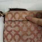 Coach Crossbody Purse Medium Signature C Rose Gold Metallic Chain Strap Y2K Photo 8