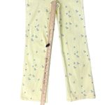 Rag and Bone Princess Polly Butter Yellow Blue Ivy Floral High Waist Stretch Jeans Pants Sz S Photo 5