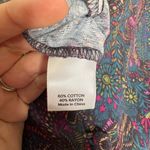 Evereve Floral Ember Jumpsuit Size XS Puff Sleeve Belt Cropped Purple Teal 625 Photo 8