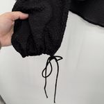 Urban Outfitters  Black Sheer Long Sleeve Blouse Tie Bow Size XS Photo 3