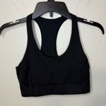 Outdoor Voices  Black Sports Bra Moisture-Wicking Racerback Photo 0