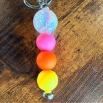 Handmade Vibrant Multicolor Beaded Key Holder Photo 1