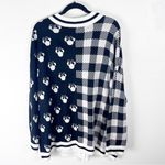 Disney  Minnie Mouse Black White Long Sleeves Mixed Prints Cardigan Sweater 3X Photo 1