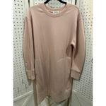 Nordstrom Sweatshirt Dress Blush Pink Crew Neck Long Sleeve Pullover Size M Photo 1