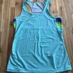 GapFit Racerback Tank Top Aqua Blue with Graphic Detail – Size M Photo 0
