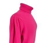 French Connection Puff Sleeve Turtleneck Sweater Pink Size Small Photo 1