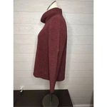 Loft  maroon cowl neck  Sherpa fleece  sweater Size Small Photo 1