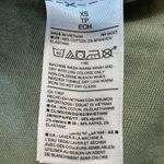 Old Navy  Women's XS Green Camo Canvas Collared Jacket Full Zip Cinch Waist Photo 5