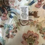 Japna Sleepwear Size Small Button Up Top And Shorts Floral‎ Monkey Rayon Linen White Photo 7