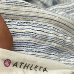 Athleta  Striped Button Down Shirt Size Medium Photo 2