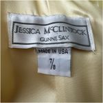 VTG 90s Jessica McClintock Gunne Sax Prom Ball Gown Yellow Satin Corset Size 8 Photo 4