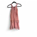 Dee Elle XS Pink Crochet Lace Babydoll Halter Dress Photo 1