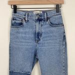 Abercrombie & Fitch  Ankle Straight Jeans High Rise Patchwork Women’s 24 Short Photo 4