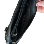 Great American Leather Works 100% Leather Crossbody Handbag. Black Photo 5