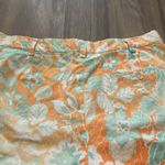 Tibi  Shorely Orange Floral Chino Shorts Sz 10 Photo 10