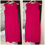 Rena Lange Pink Scallop Embroidered Dress Size 4 Photo 2