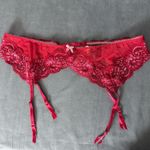 Victoria's Secret New Y2K Victoria’s Secret Suspender Garter Belt Size Medium Large Red Pink Vtg Photo 1