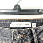 Subdued Soft Flare Raw Hem‎ Black Denim Jeans Size 28 Gray Photo 3