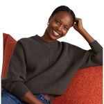 Universal Standard  better than wool dolman sleeve Brown Ribbed Sweater 4XS 00 Photo 4