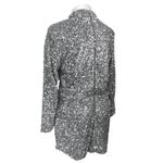 Pretty Little Thing  Silver Sequin Long Sleeve Cutout Zip Mini Bodycon Dress Sz 16 Photo 2