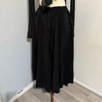 Denim & Supply Ralph Lauren Black Rare Bohemian Maxi Retro Ruffled Skirt Sz S Photo 4