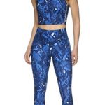 Reebok High-Rise Capri Legging in Medieval Blue Size XXXL NWT Photo 3