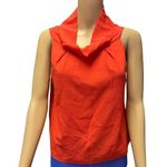 Robert Graham  Bright Orange Sleeveless Mock Neck Blouse Women’s Size 4 Photo 0