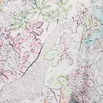 Anthropologie Rosa Paint By NumberWhite and Pink Blouse XSP Photo 7