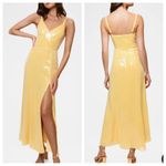 Hutch  Mikayla Yellow Sequin Midi Dress Size 4 NWT Photo 1