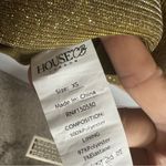 House Of CB  Gold Strapless Mini Dress Size XS Photo 4