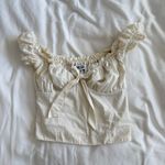 I am gia I.AM.GIA Naomi Ruffle Bustier Corset Top White Size XS Photo 1