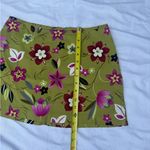 A Byer A. Byer Floral A-Line Skirt - Olive and Magenta Photo 3