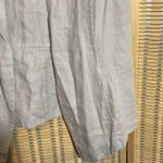 J.Jill Open Front Beige Long Linen Neutral Tailored Vest Size Large Photo 3