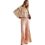 Free People NWT Camilla Floral Strawberry Printed Billowy Cropped Blouse Small Photo 2