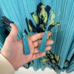 Catherines  Floral Pleated Tunic Top Size 3X Boho Resort Stretch Flowy Feminine Photo 1