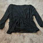 Torrid  Peplum Chiffon Clip Floral Blouson Sleeve Top SIZE 3 Photo 7