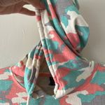 Bleecker n Mercer Sz L Cover Up Midi Dress Camo Pullover Hoodie Kangaroo Pocket Pink Size L Photo 3