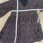 Madewell | Crinkle Georgette V-Neck Babydoll Dress in Brushed Texture | Small Photo 3