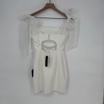 Lulus Beaming Perfection White Pearl Organza Tie Photo 10