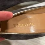Talbots  grey suede and silvery toed babydoll heels size 7.5 Photo 4