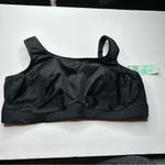 NEW Goddess Black Sports Bra 46D wire free wireless unlined GD5056 Size undefined Photo 7