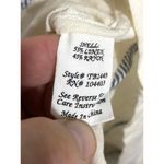 MINE Brand One Button Blazer Jacket Linen Rayon Off White Cream Womens Small S Photo 7