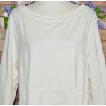 J. Jill Perfect Pima Cotton Shirttail Tunic Ivory Off White Long Sleeve Size XLP Photo 1