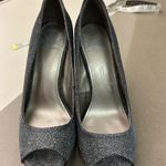 Fergalicious Heels Elegant Black/Silver  Peep-Toe Heels 8 M  by Fergie Photo 1