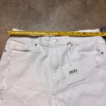 Just Black NWT JBD Non Stretch distressed  White Denim Shorts Size Large Photo 3