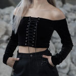 korean One shoulder top Photo 0